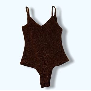 Metallic tank top, body suit